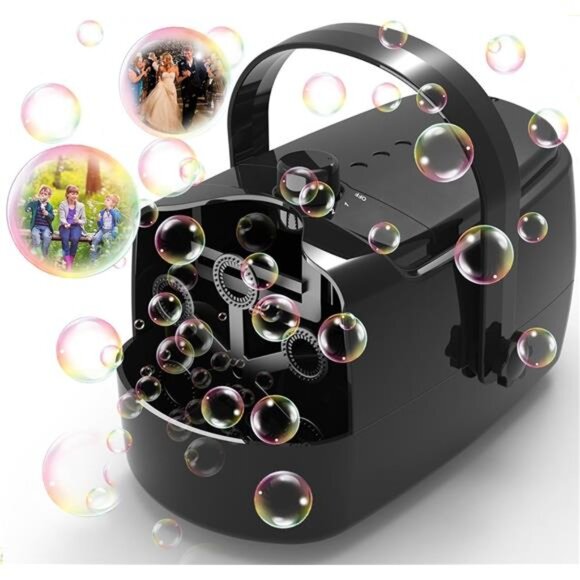 Bubble Machine Durable Automatic Bubble Blower, 18000+ Big Bubbles Per Minute - Picture 1 of 7